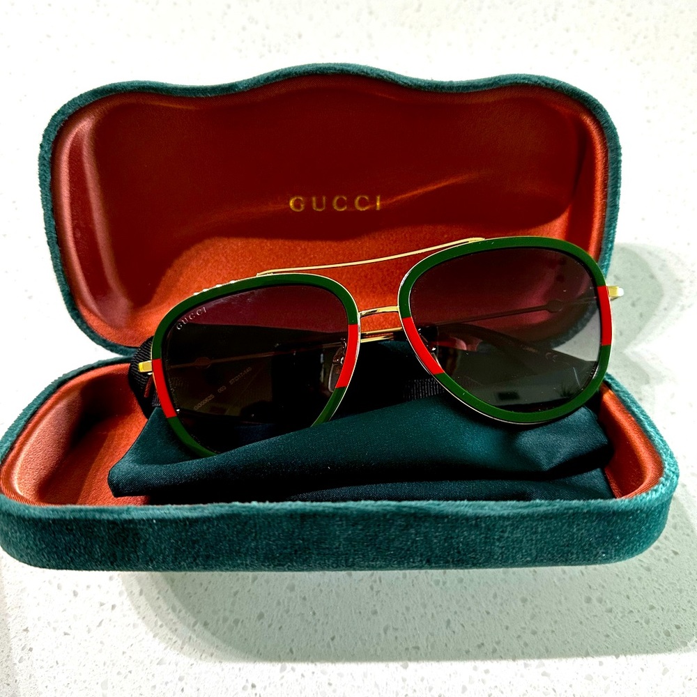 Gucci - AVIATOR METAL SUNGLASSES